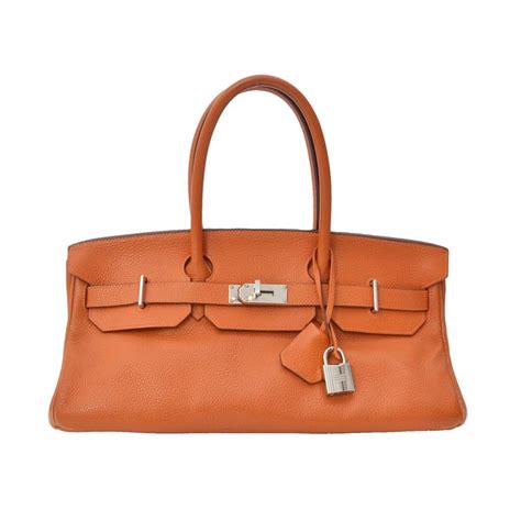 hermes birkin orange bag|hermes orange shoulder bag.